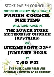 JANUARY'S PARISH COUNCIL MEETING